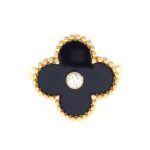 VANCLEEF&ARPELS ALHAMBRA ONYX RING