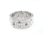 CARTIER MAILLION PANTHERE DIA 18KW RING