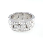 CARTIER MAILLION PANTHERE DIA 18KW RING