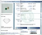 AGL EMERALD & DIA 18KY RING - Image 2