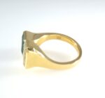 AGL EMERALD & DIA 18KY RING - Image 5