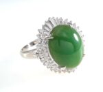 JADE & DIA PLAT RING - Image 2