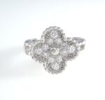 VANCLEEF&ARPELS 18KW DIA ALHAMBRA RING