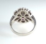 DIA & RUBY PLAT RING - Image 3