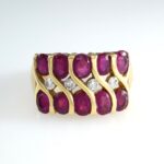RUBY & DIA 18KY RING