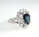 SAPPHIRE & DIA 18KW RING - Image 2