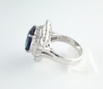 SAPPHIRE & DIA PLAT RING - Image 4