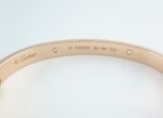 CARTIER LOVE 18KR 4DIA BRACELET SIZE 17 - Image 3