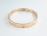 CARTIER LOVE 18KR 4DIA BRACELET SIZE 17 - Image 4