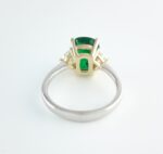 EMERALD & DIA 14KW RING - Image 3