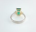 EMERALD & DIA 14KW RING - Image 3