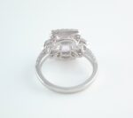 PINK SAPPHIRE & DIA 14KW 3-STONE RING - Image 3