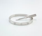 CARTIER LOVE 18KW 4DIA BRACELET SIZE 16