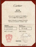 CARTIER LOVE 18KW 4DIA BRACELET SIZE 16 - Image 2