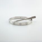 CARTIER LOVE 18KW 6DIA BRACELET SIZE 16