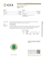 GIA EMERLAD & DIA 18KY RING - Image 2