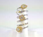 3.84CT DIA 18KW SPIRAL RING