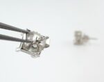 1.98CT PRINCESS-CUT DIA STUD EARRINGS - Image 5