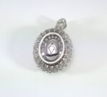 EMERALD & DIA 18KW PENDENT - Image 3