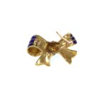 ENAMEL 18KY BOW BROOCH - Image 2