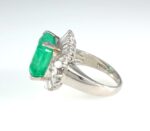 EMERALD & DIA PLAT RING - Image 5