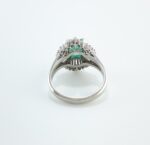 EMERALD & DIA PLAT RING - Image 2