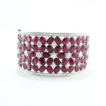 14KW RUBY & DIA BANGLE