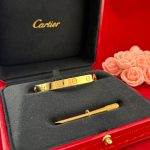 CARTIER LOVE 18KY BRACELET SIZE 16