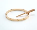 CARTIER LOVE 18KR BRACELET SIZE 17