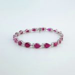 14KW RUBY & DIA BRACELET