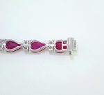 14KW RUBY & DIA BRACELET - Image 2