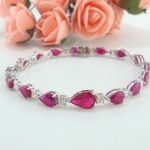 14KW RUBY & DIA BRACELET