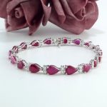 14KW SAPPHIRE & DIA BRACELET