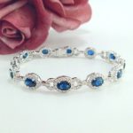 14KW SAPPHIRE & DIA BRACELET