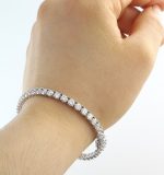 8.77CT DIA 18KW TENNIS BRACELET - Image 4
