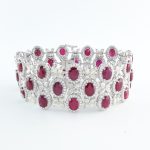 RUBY & DIA 14KW BRACELET