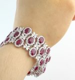 RUBY & DIA 14KW BRACELET - Image 4