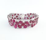 RUBY & DIA 14KW BRACELET