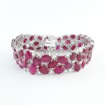 RUBY & DIA 14KW BRACELET