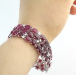 RUBY & DIA 14KW BRACELET - Image 3
