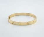 CARTIER LOVE 18KY BRACELET SIZE 16