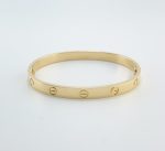 CARTIER LOVE 18KY BRACELET SIZE 18