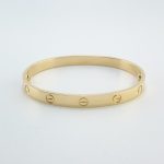 CARTIER LOVE 18KY BRACELET SIZE 18