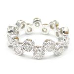 2.56CT DIA 18KW ETERNITY RING