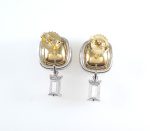 FANCY YELLOW DIA 18KW EARRINGS - Image 5