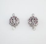RUBY & DIA 18KW EARRING CHARMS - Image 2