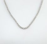 12.91CT DIA 18KW TENNIS NECKLACE