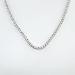 12.91CT DIA 18KW TENNIS NECKLACE