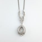 DIA PLAT NECKLACE MOUNTING