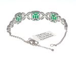 EMERALD & DIA 18KW BRACELET - Image 2